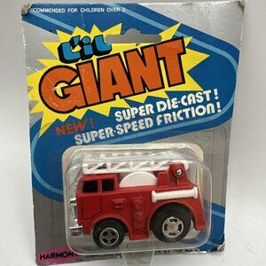 Lil Giant Super Die Cast Red Firetruck No. 9254-1 New Fire engine